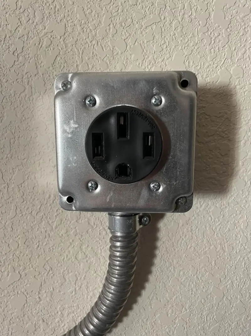 NEMA 14-50 outlet installed for Electrical Panel Upgrade in Adamsville